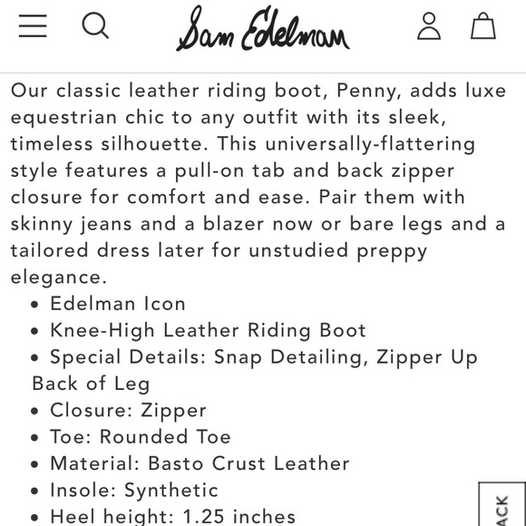 Sam Edelman Penny leather riding boots Size 6M - Picture 10 of 11